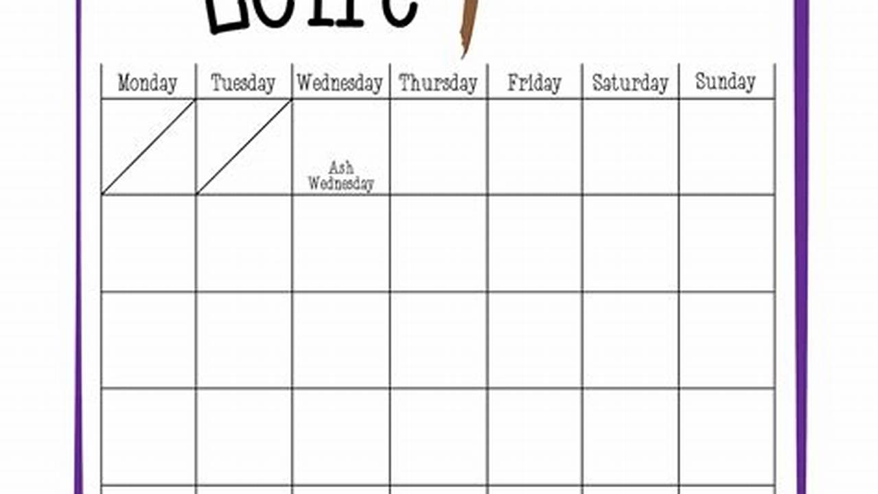 Lent 2024 Calendar Printable Calendar Google