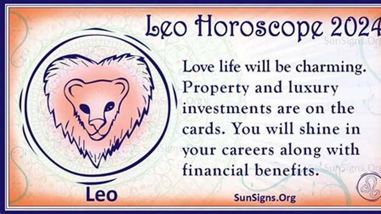 Leo August Horoscope 2024