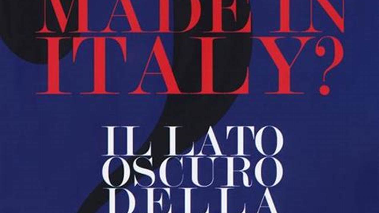 Libro Made In Italy Il Lato Oscuro Della Moda