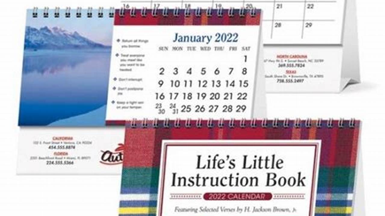 Life'S Little Instruction Book Desk Calendar 2024 Tacoma