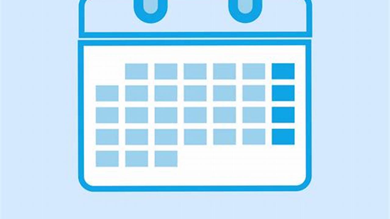 Light Blue Calendar Icon