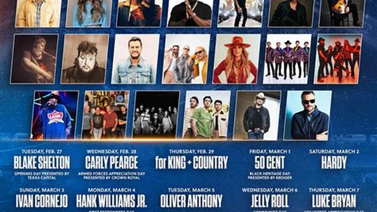 Line Up For Houston Rodeo 2024