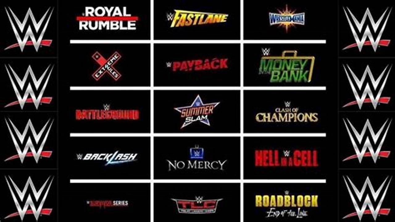 List Of Wwe Events By Main Event