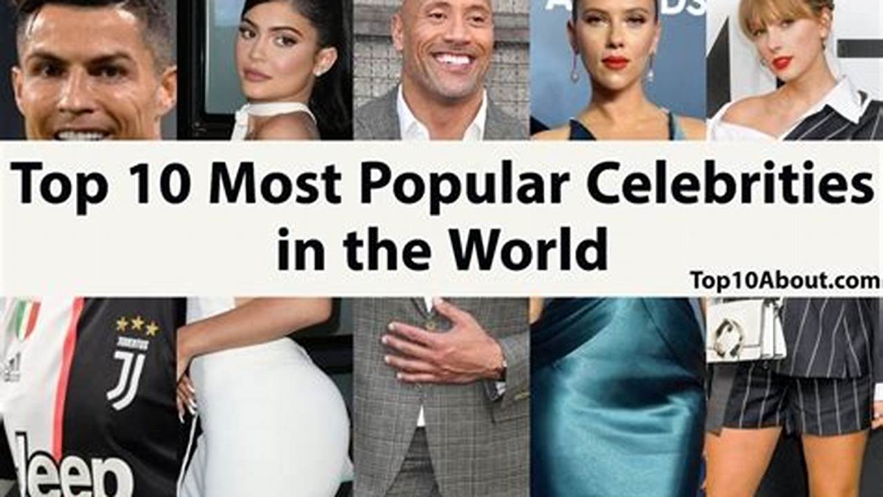 Lists Of Famous People And Trending Celebrities In 2024 And Their Ranking Based On Votes, Internet Trends And Views., 2024