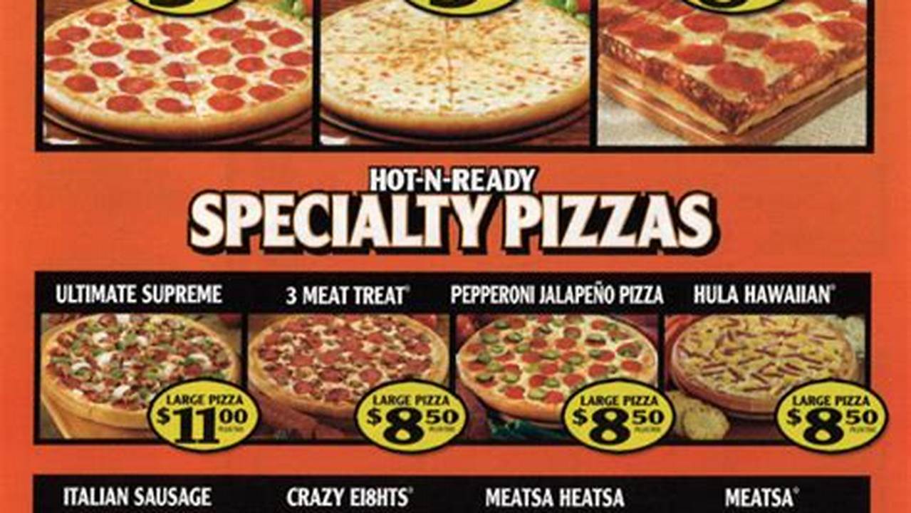 Little Caesars Pizza Prices 2024 Menu
