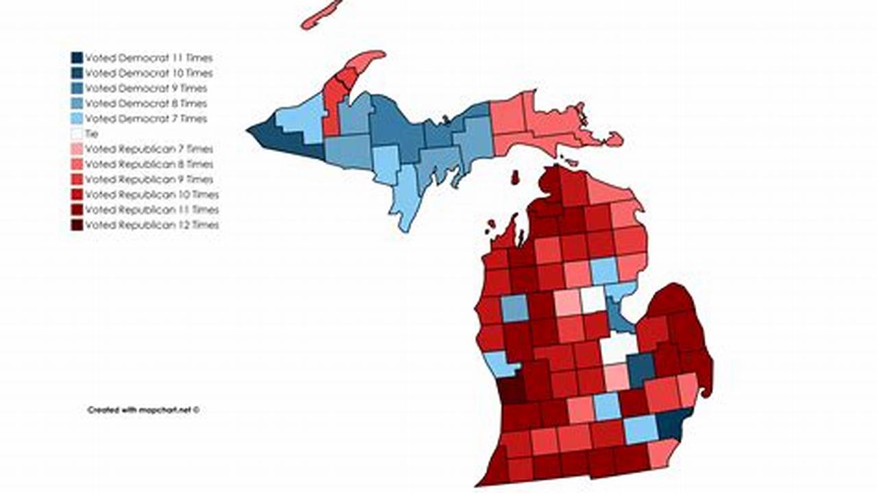 Live 2024 Michigan Election Results And Maps By County And District., 2024