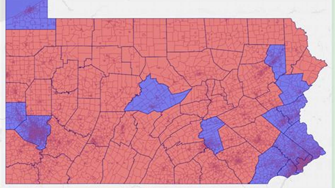 Live 2024 Pennsylvania Election Results And Maps By County And District., 2024