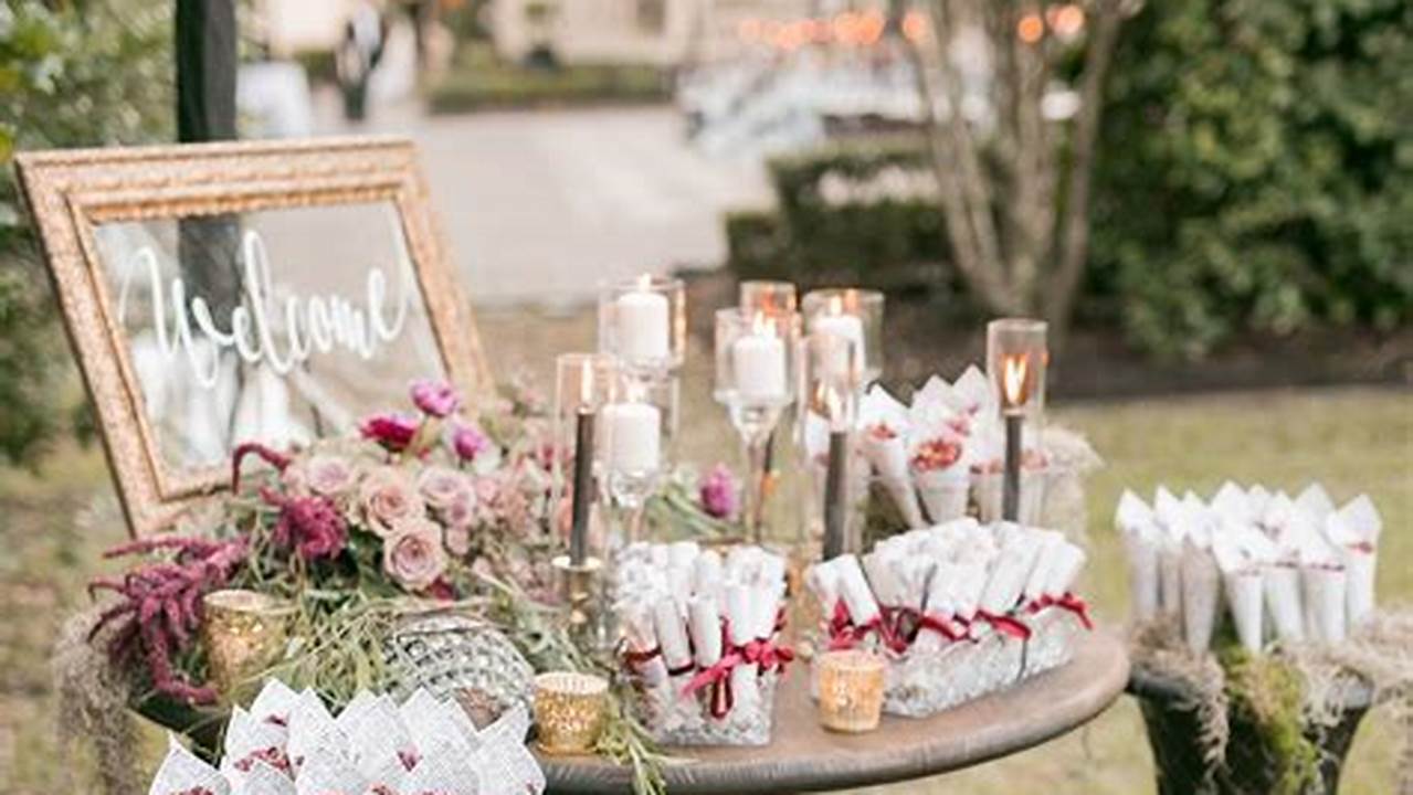 Location, Wedding Welcome Table Ideas