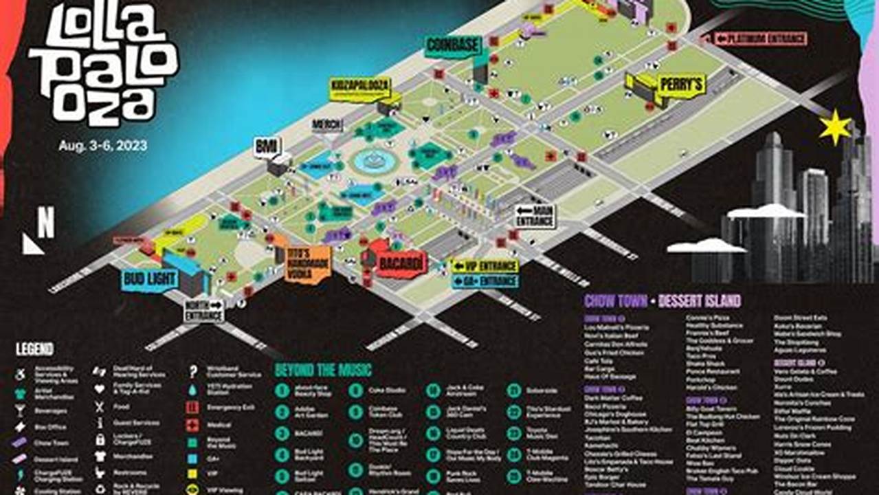 Lollapalooza 2024 Chicago Map