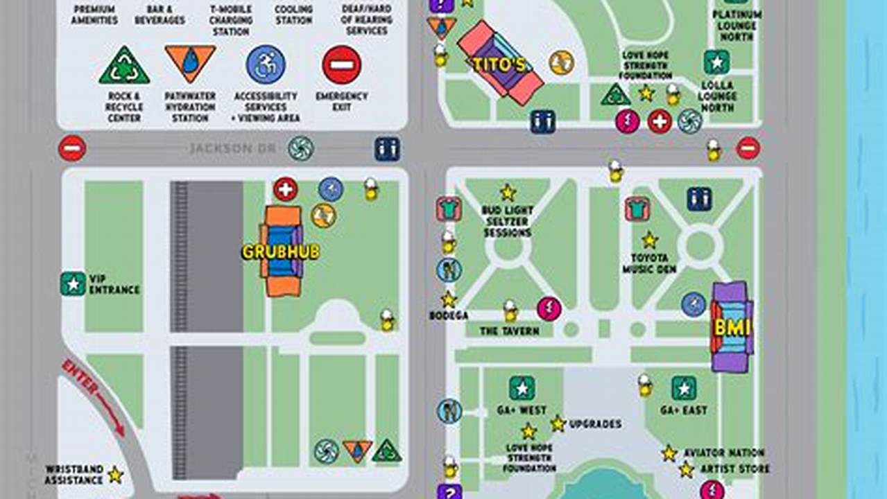 Lollapalooza 2024 Map