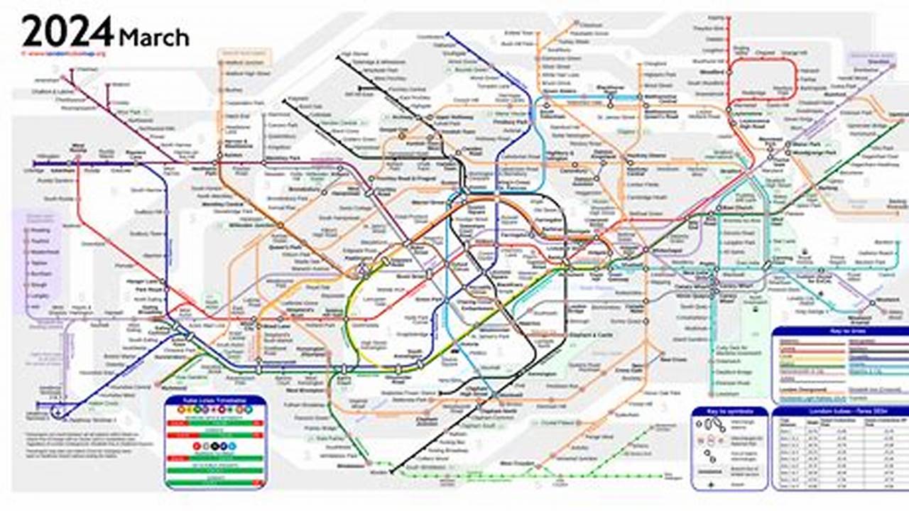 London Underground Tube Map 2024