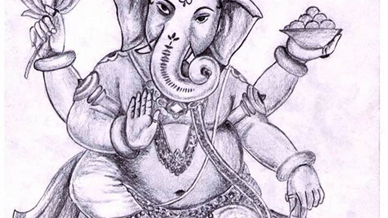 Lord Ganesha Pencil Sketch: A Step-by-Step Guide
