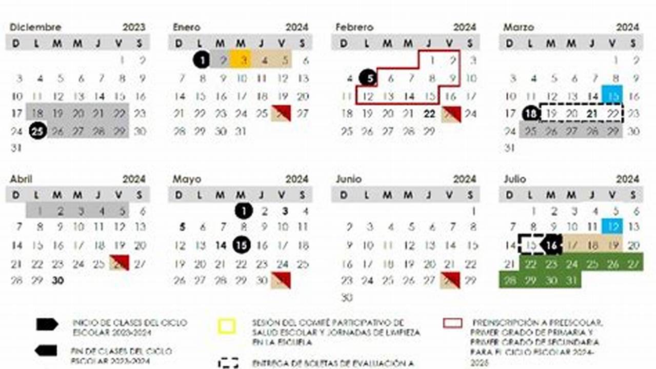 Los Días De Vacaciones Según El Calendario Escolar En Semana Santa., 2024