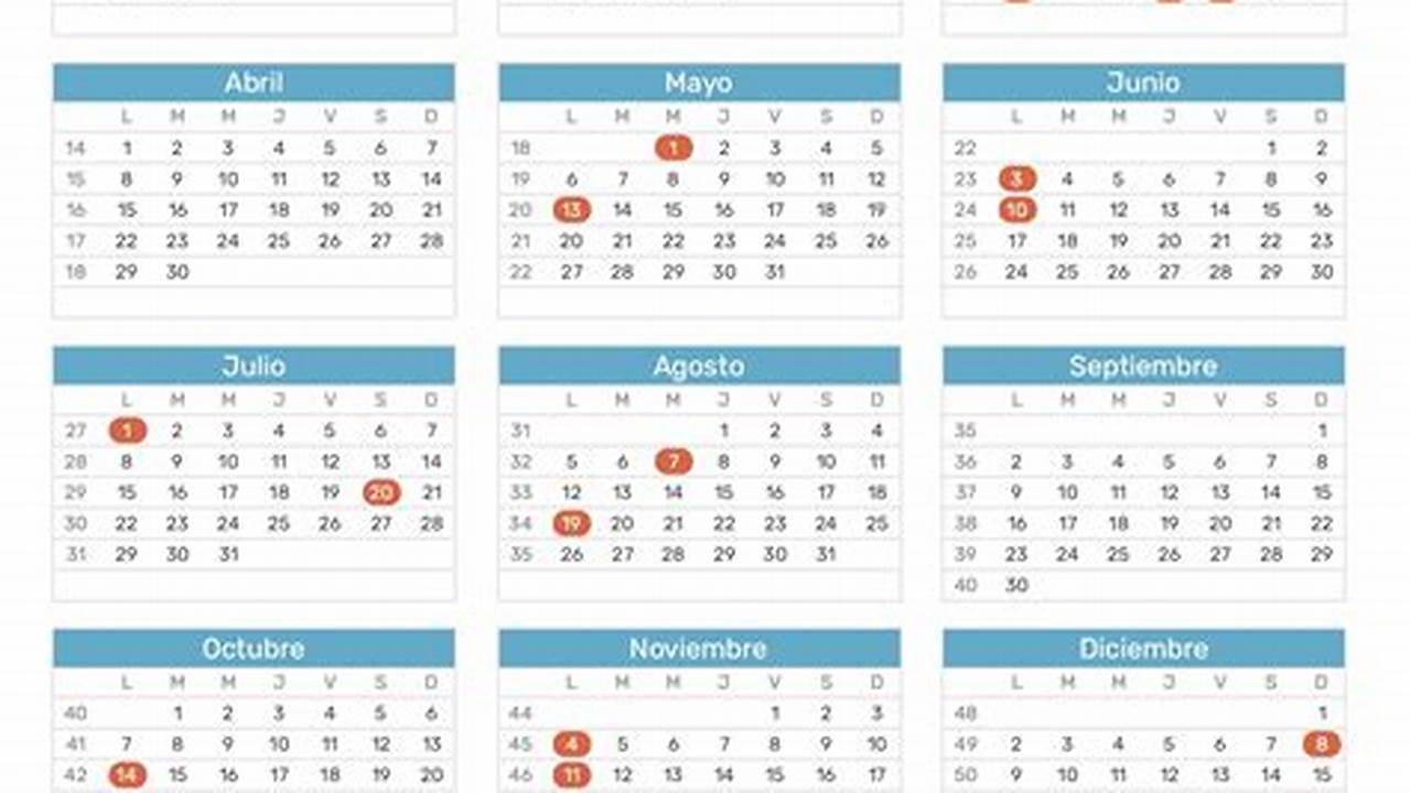 Los Días Festivos Para Trabajadores Y Estudiantes De Colombia., 2024