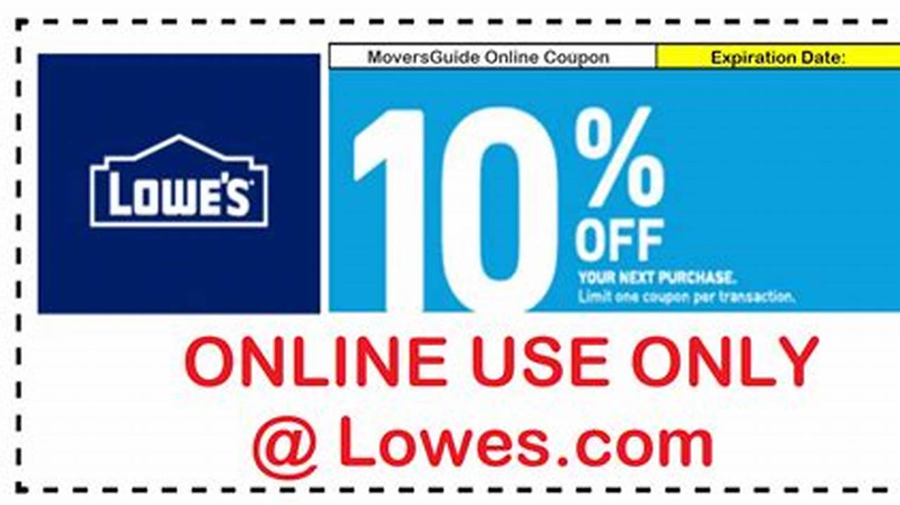 Lowes Coupon Code May 2024