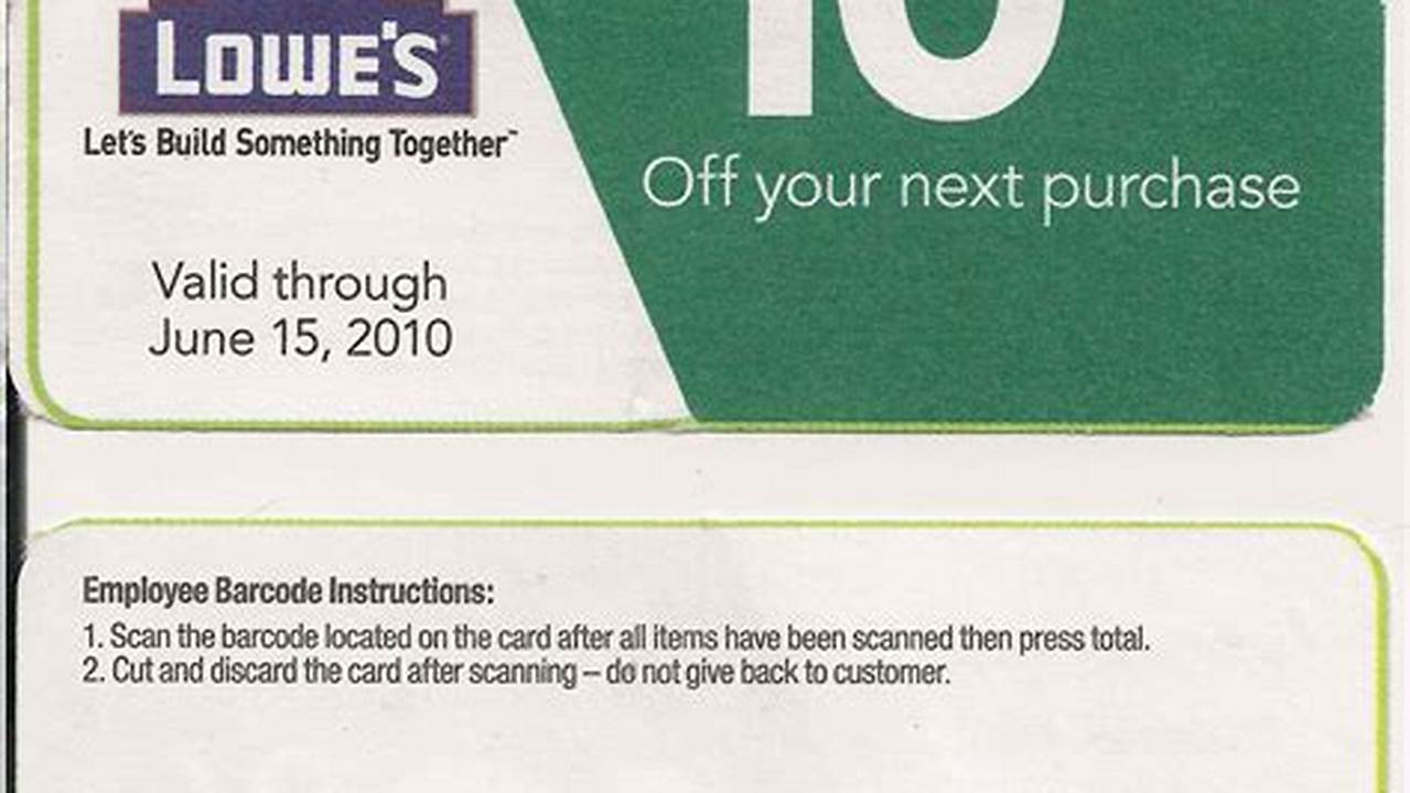 Lowes Coupon Codes April 2024