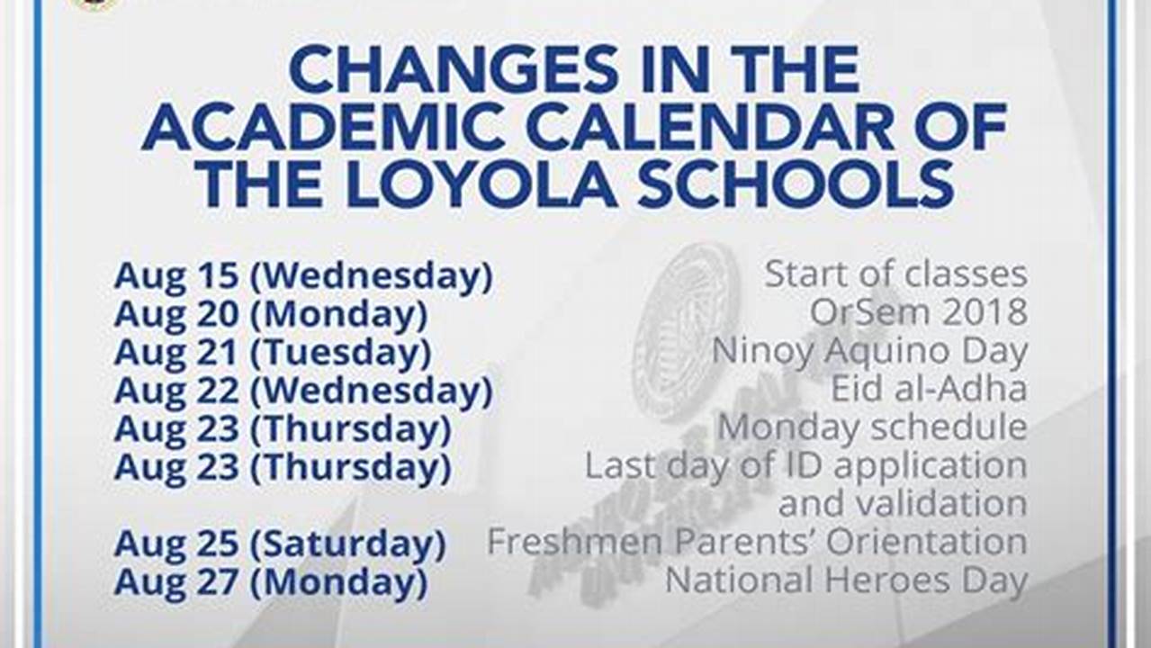 Loyola Chicago Academic Calendar 2024