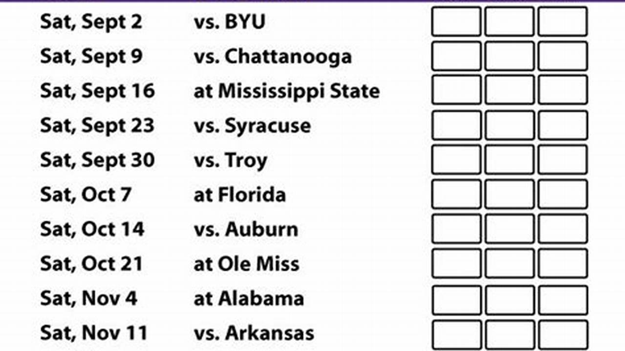 Lsu Will Have Two Open Dates In 2024, The First Coming On Oct., 2024