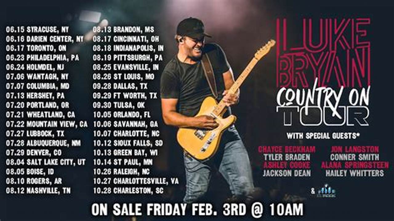 Luke Bryan Tour 2024 Setlist