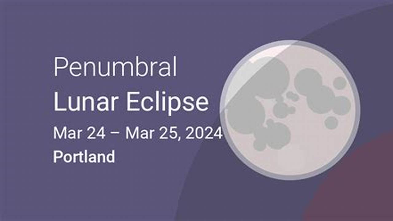 Lunar Eclipse 2024 Portland Ore