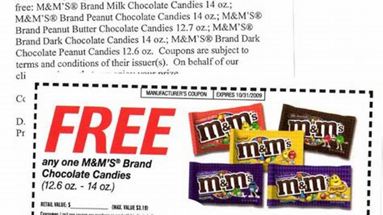 M&M Coupon Code 2024