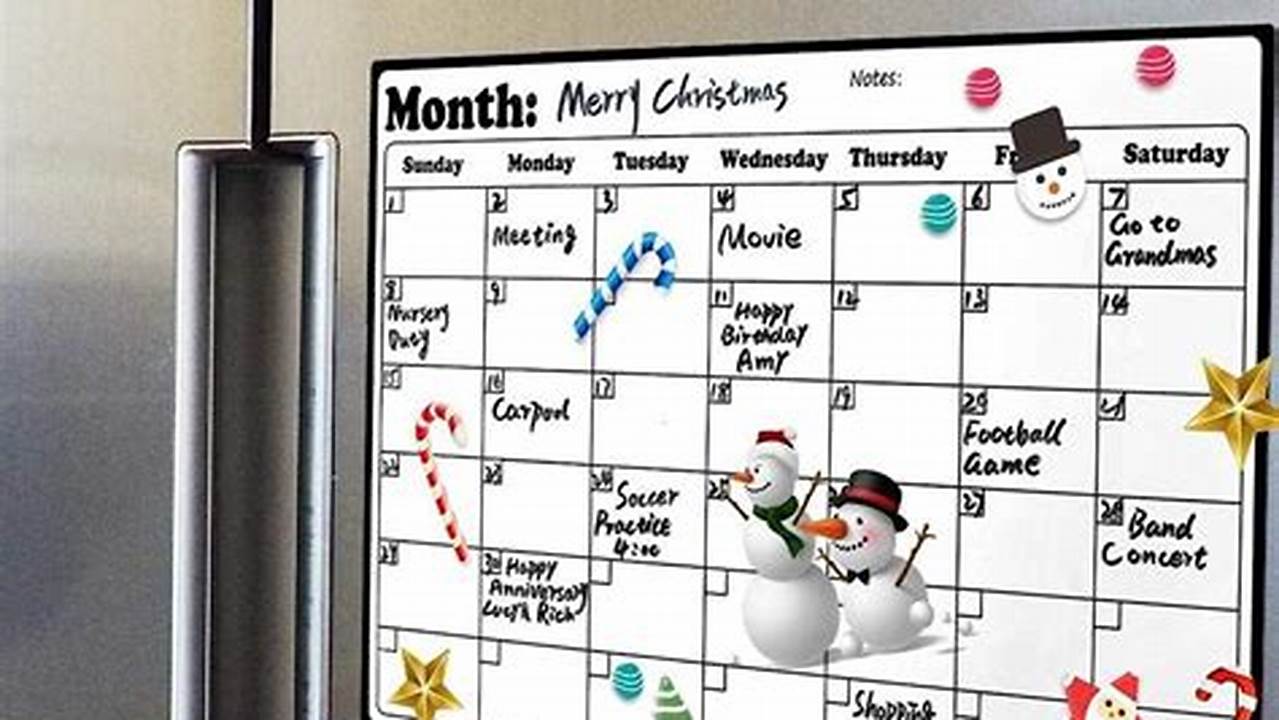 Magnet To Hang Calendar On Fridge