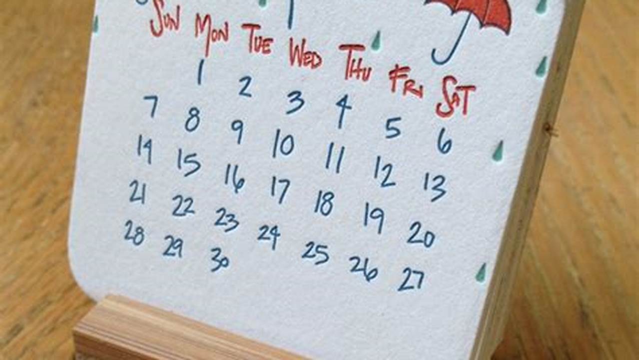 Make Own Desk Calendar