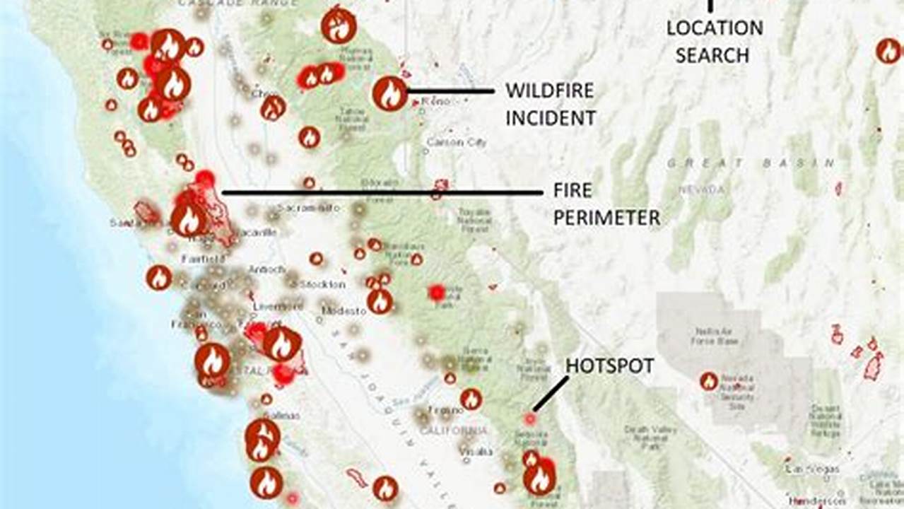 Map Of 2024 Fires In California