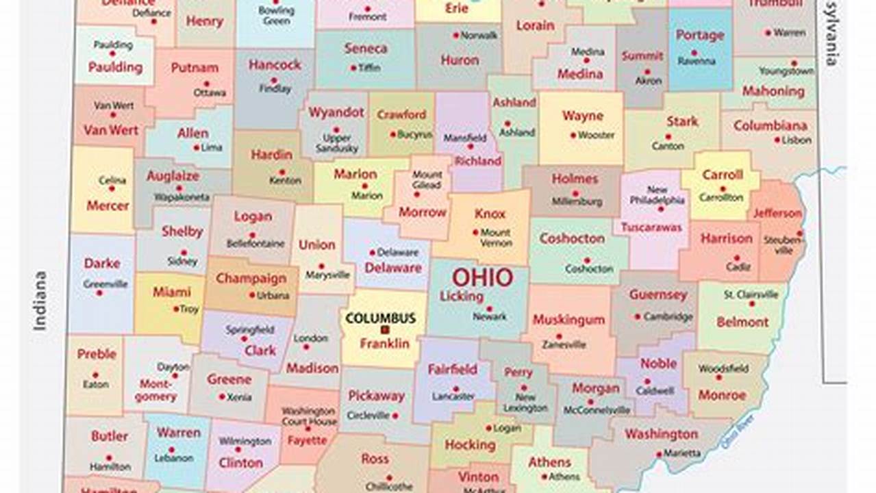 Map Of Ohio Counties 2024
