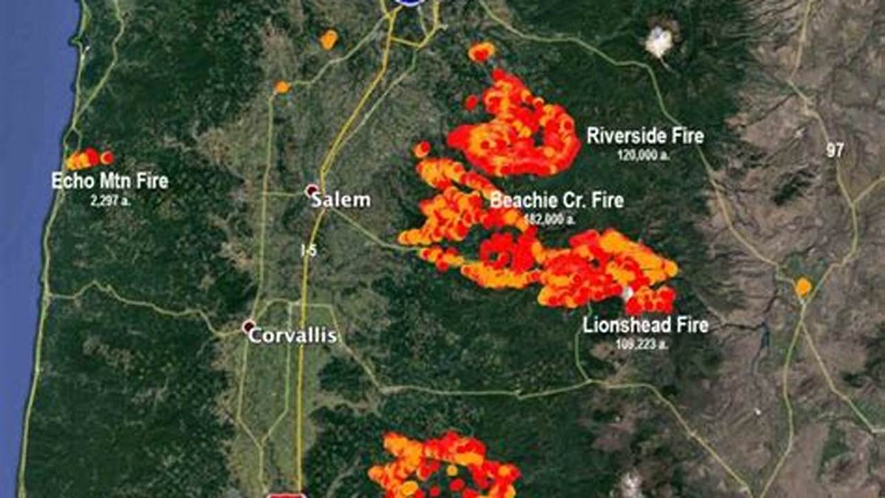 Map Of Oregon Fires 2024 Burning
