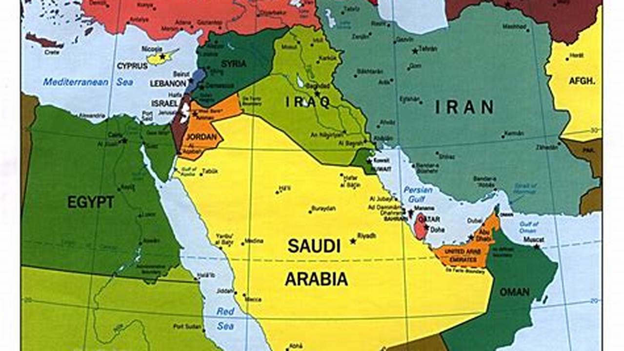 Map Of The Middle East 2024