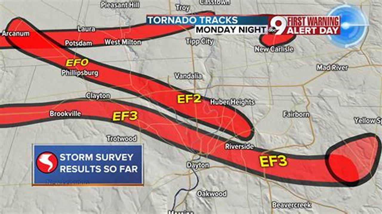 Map Of Tornadoes Yesterday