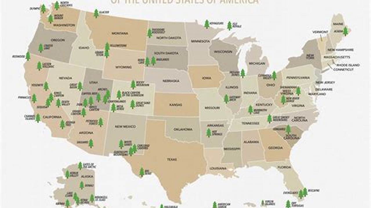 Map Of Us National Parks 2024