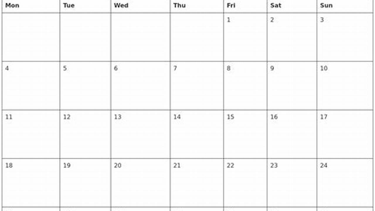 March 2024 Calendar Print Output Unit