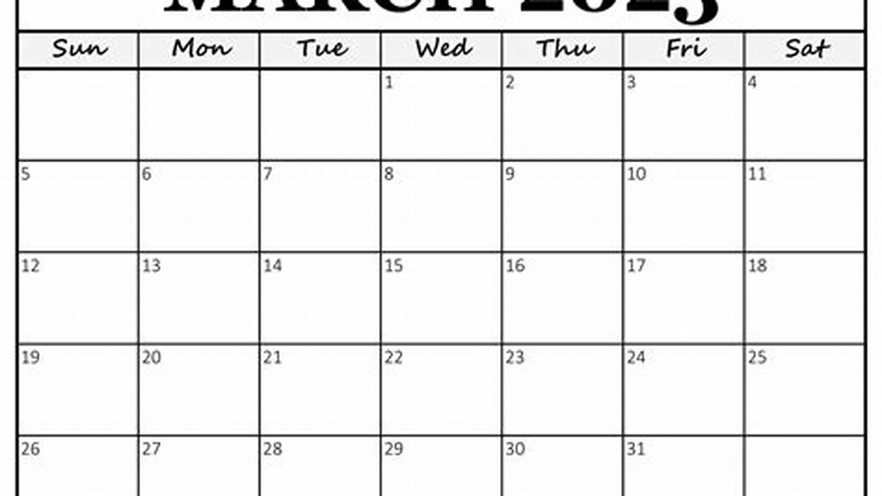 March 2024 Printable Calendar 123 Calendar