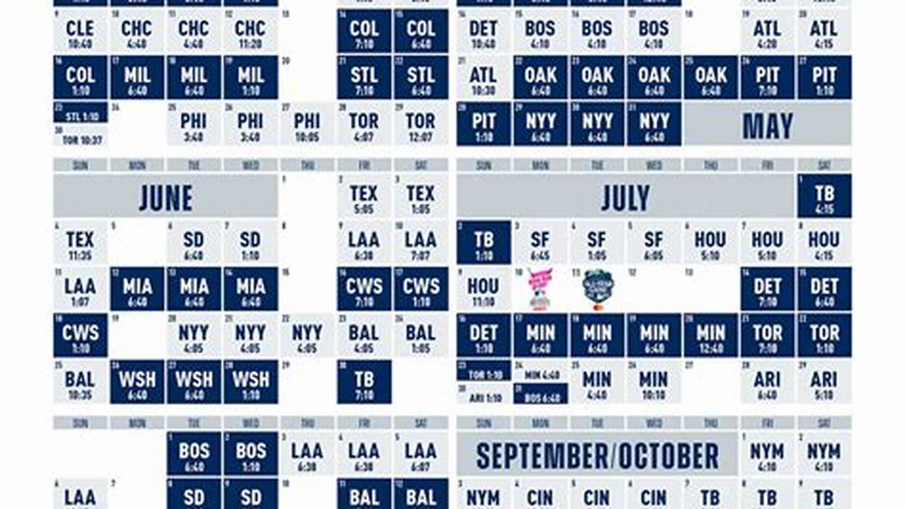 Mariners 2024 Schedule Printable