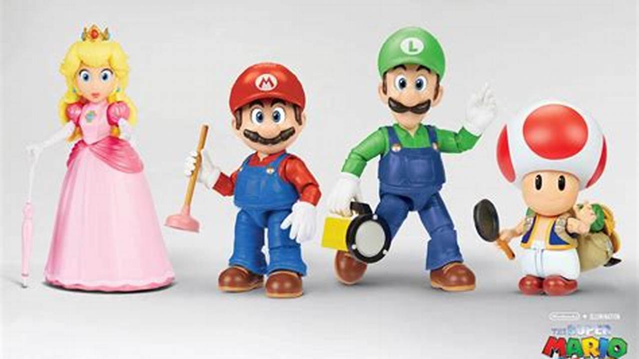 Mario Movie Figures 2024
