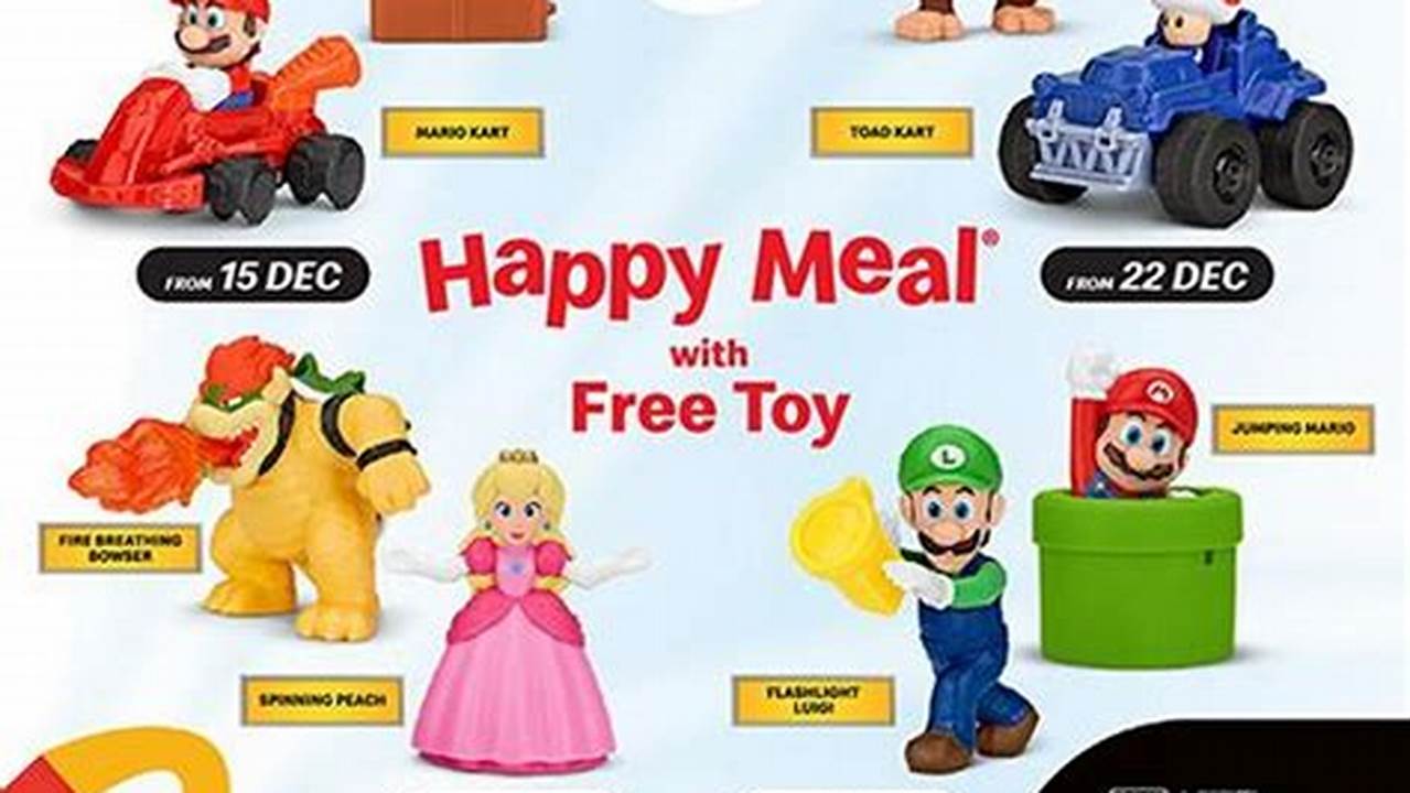 Mario Toys Mcdonalds 2024