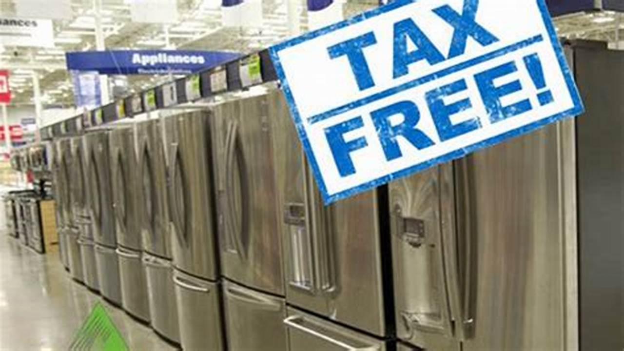 Maryland Appliance Tax-Free Weekend 2024