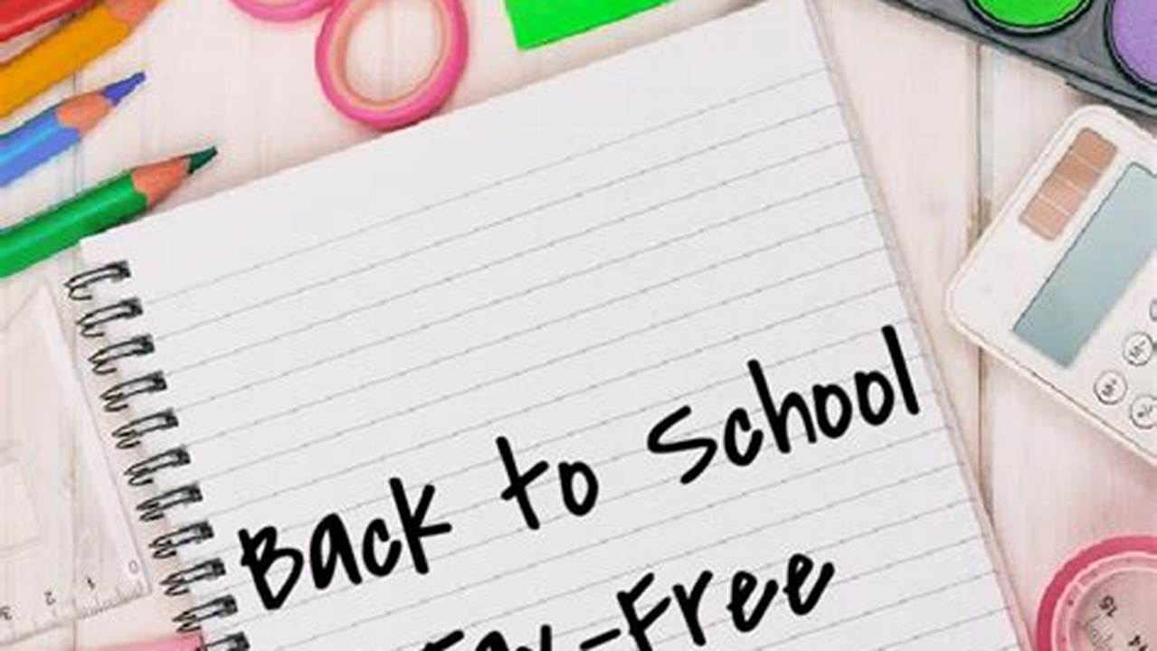 Maryland Back To School Tax Free Weekend 2024