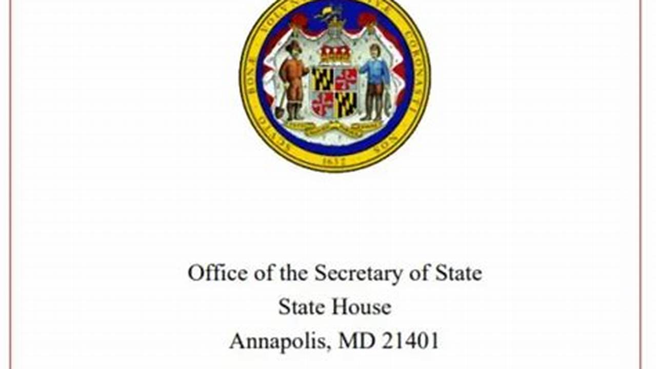 Maryland Notary Handbook 2024 Pdf
