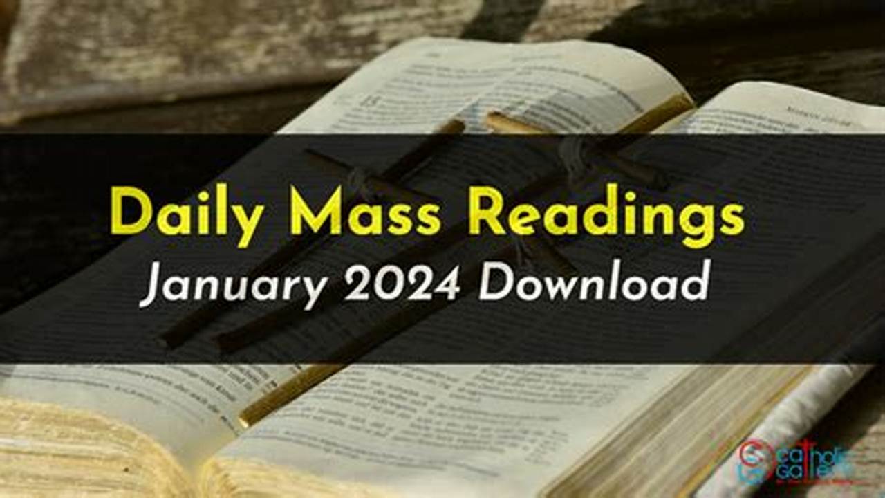 Mass Readings For Jan 14 2024