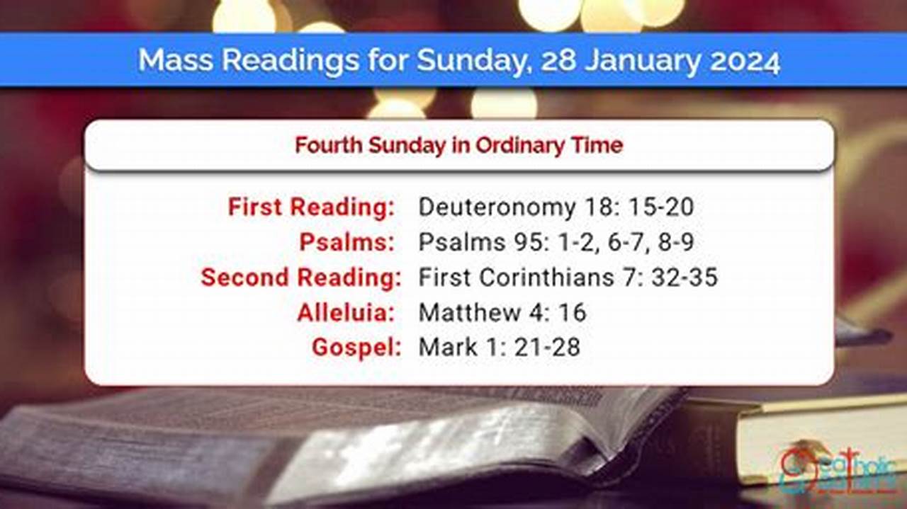 Mass Readings For Jan 28 2024