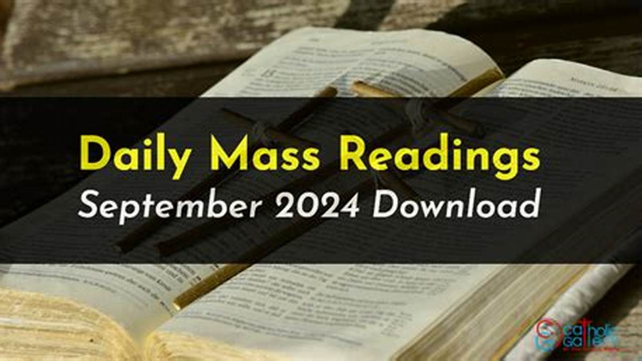 Mass Readings For September 17 2024