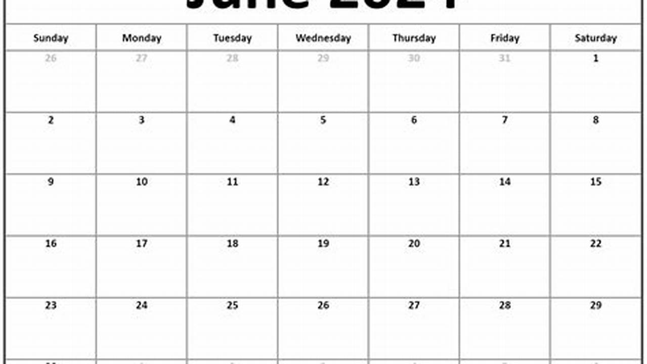 May 2024 And June 2024 Calendar Weekly