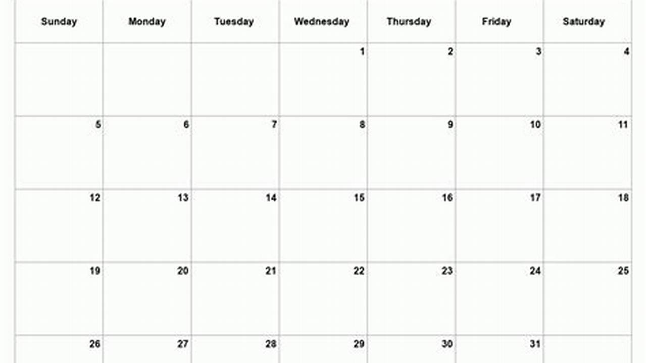 May 2024 Blank Calendar Printable