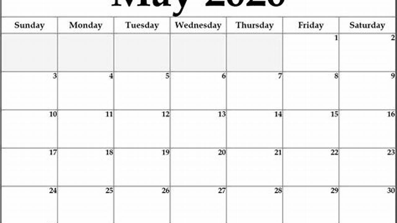 May 2024 Calendar Fillable Isro Recruitment