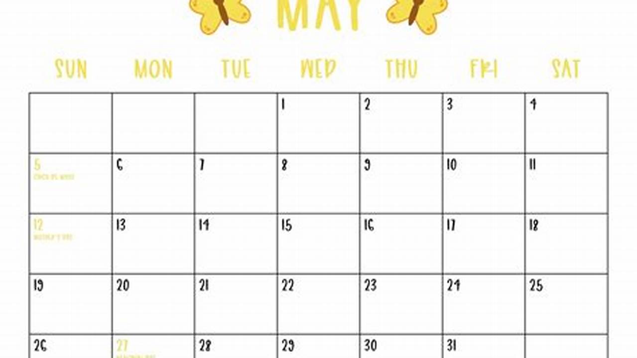 May 2024 Calendar Printabulls