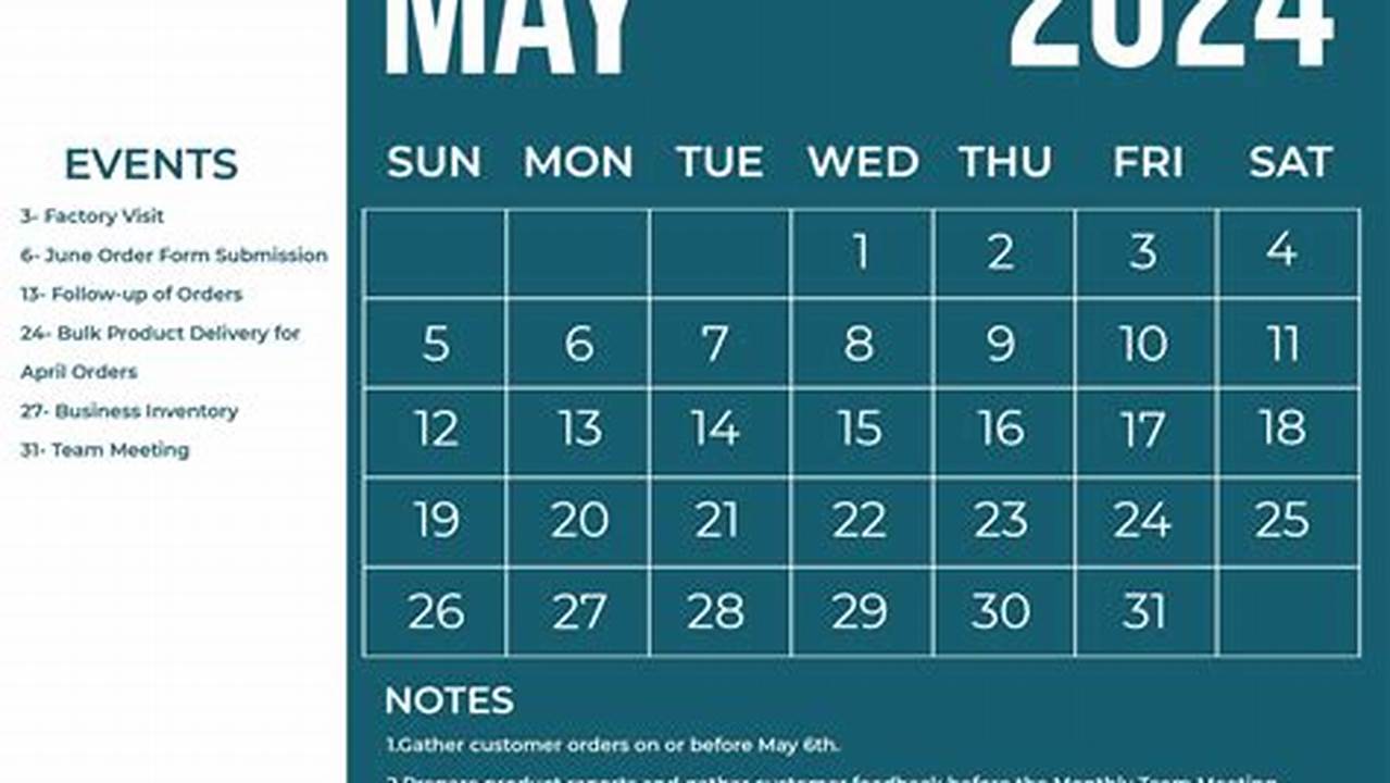 May 31 2024 Calendar