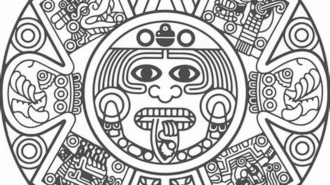 Mayan Calendar Drawing Easy